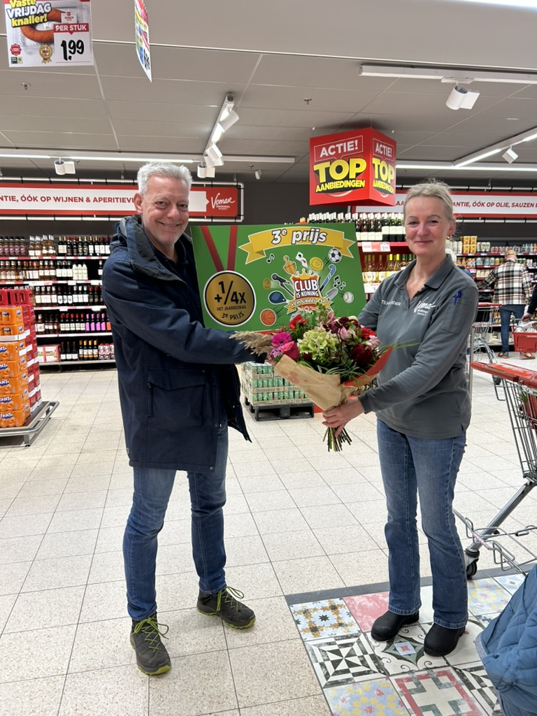 3e prijs voor LSVV bij Vomar Clubmuntactie