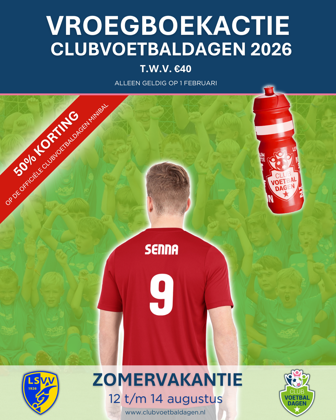 Ook in het Jubileum-100-jaar Clubvoetbaldagen bij LSVV!