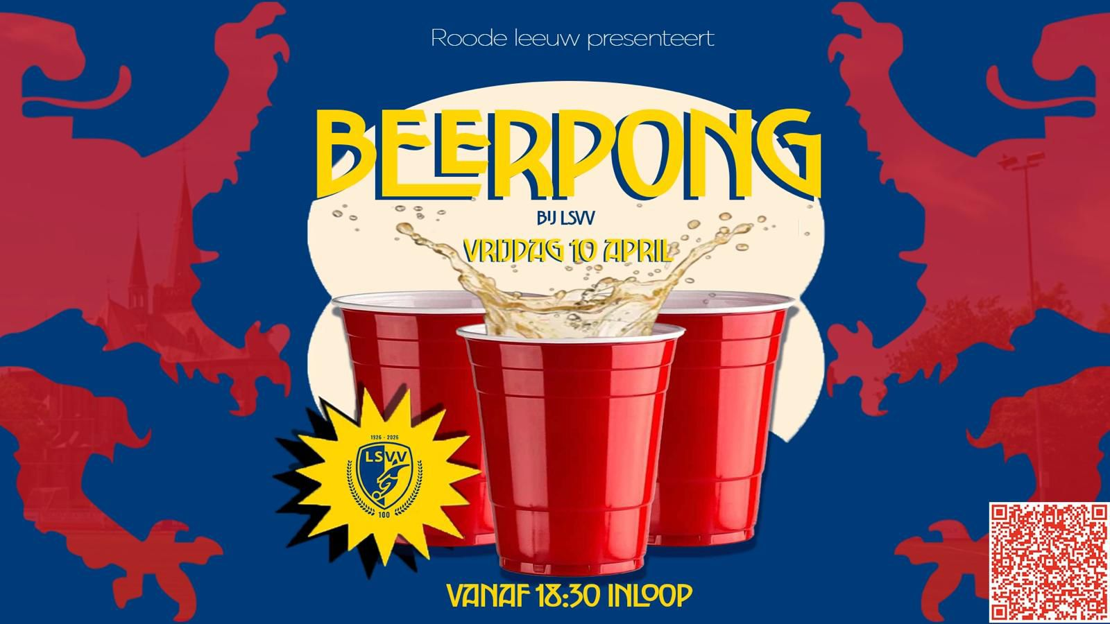 Het Roode Leeuw Beerpong-Event bij LSVV 100!